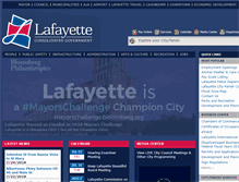 Tablet Screenshot of lafayettela.gov